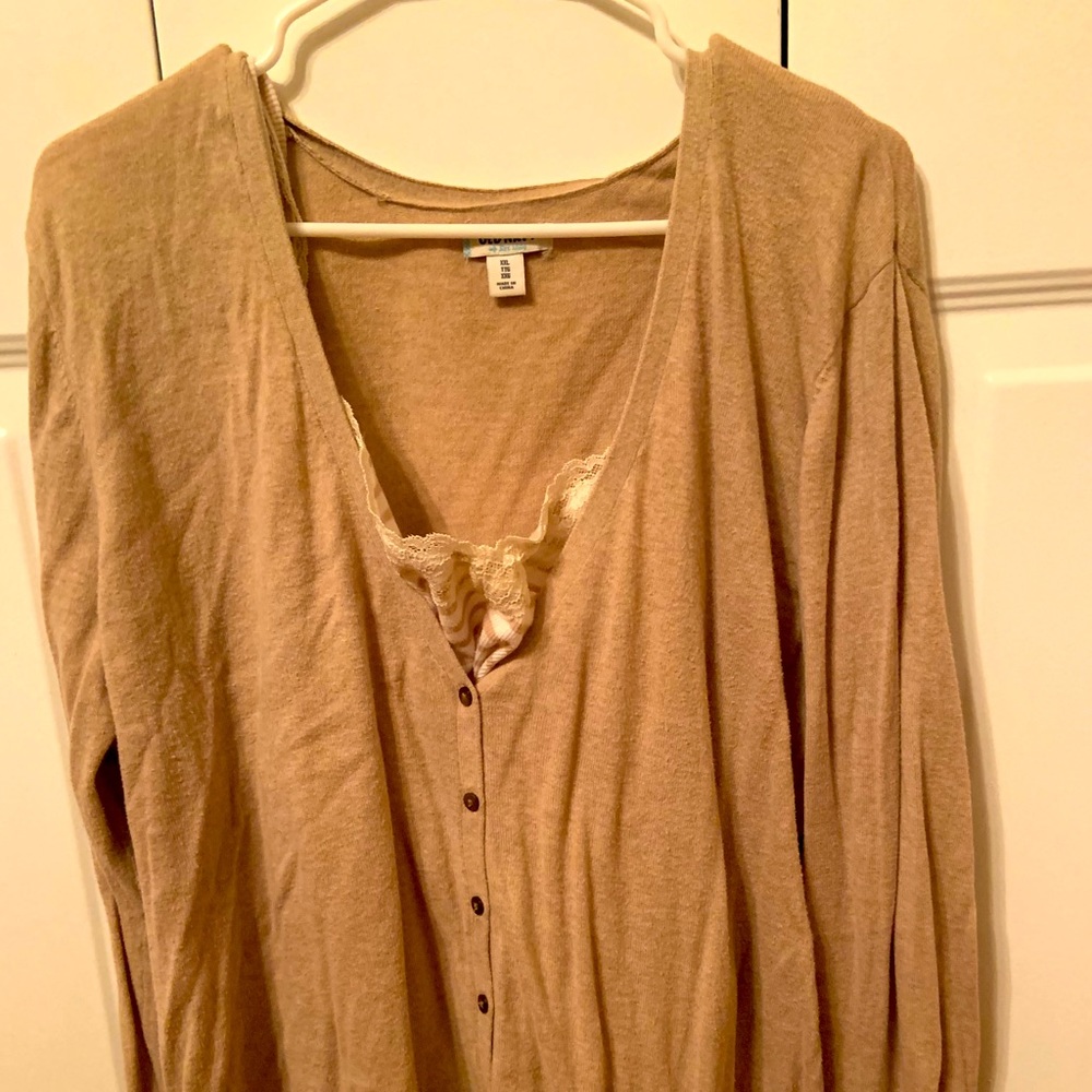 Cardigan and camisole